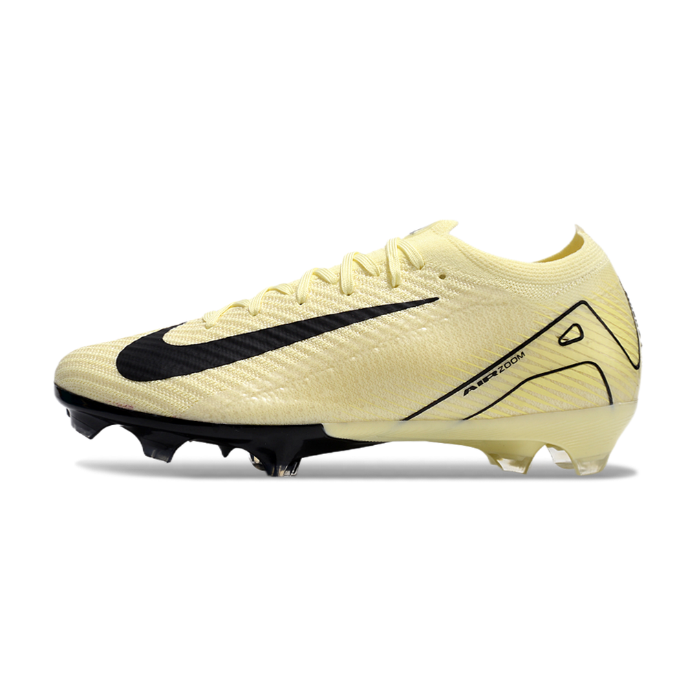 Chuteira Campo Nike Air Zoom Mercurial Vapor 16 Elite FG Bege e Preto