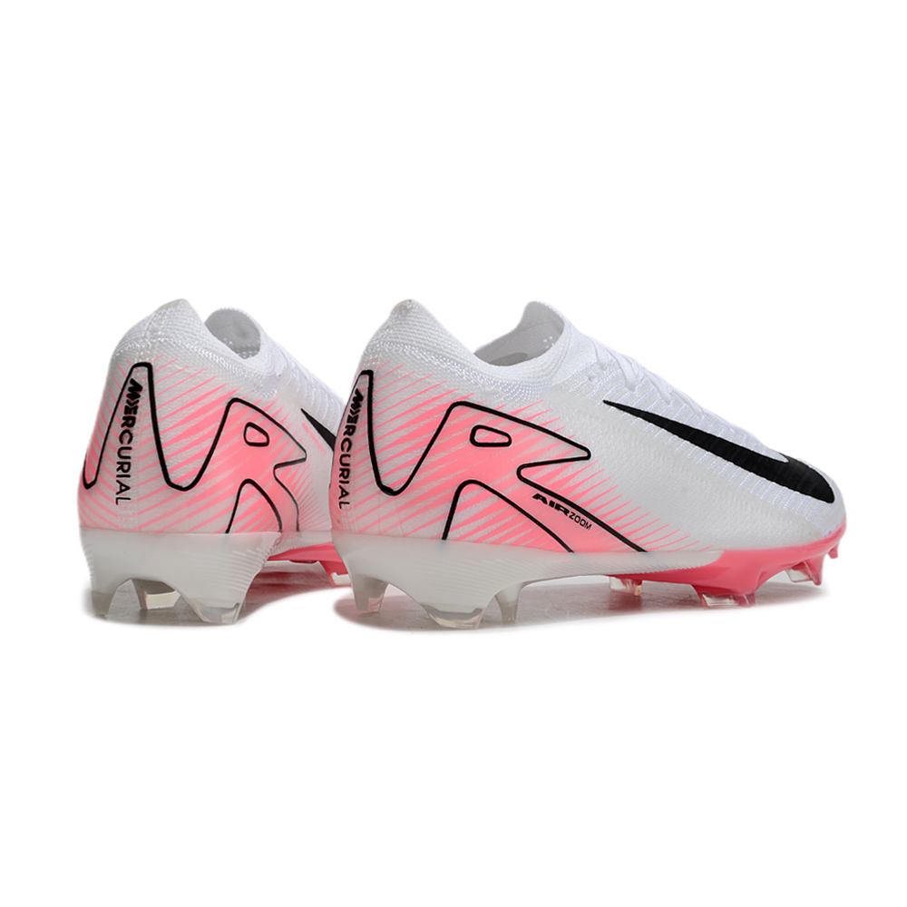 Chuteira Campo Nike Air Zoom Mercurial Vapor 16 Elite FG Branco e Rosa
