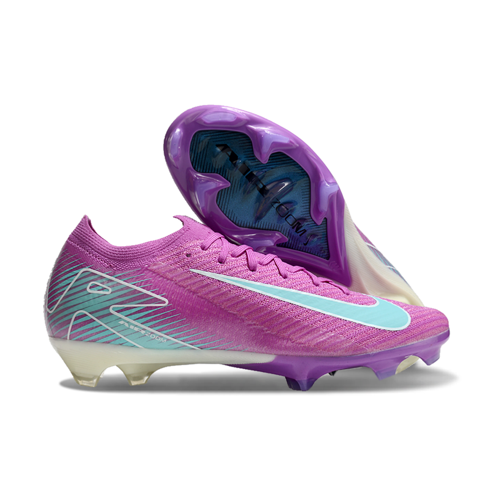 Chuteira Campo Nike Air Zoom Mercurial Vapor 16 Elite FG Roxa e Azul