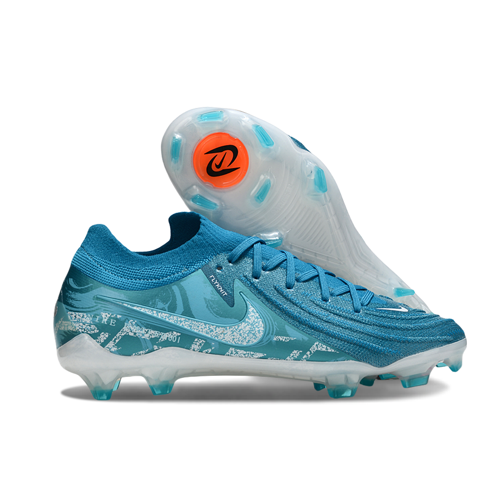 Chuteira Campo Nike Phantom GX 2 Elite FG Azul e Branco