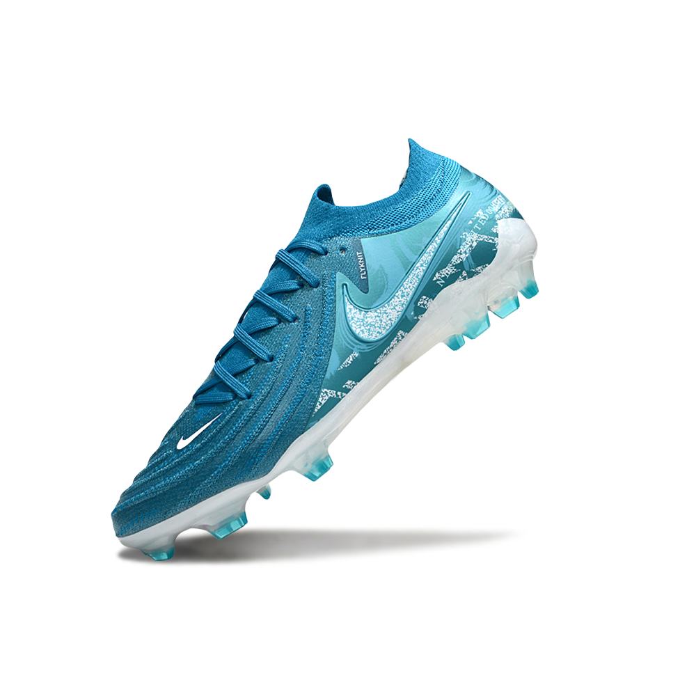 Chuteira Campo Nike Phantom GX 2 Elite FG Azul e Branco