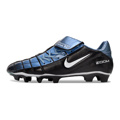 Chuteira Campo Nike Total 90 FG Preto e Azul