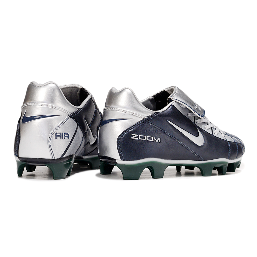 Chuteira Campo Nike Total 90 FG Azul, Prata e Verde