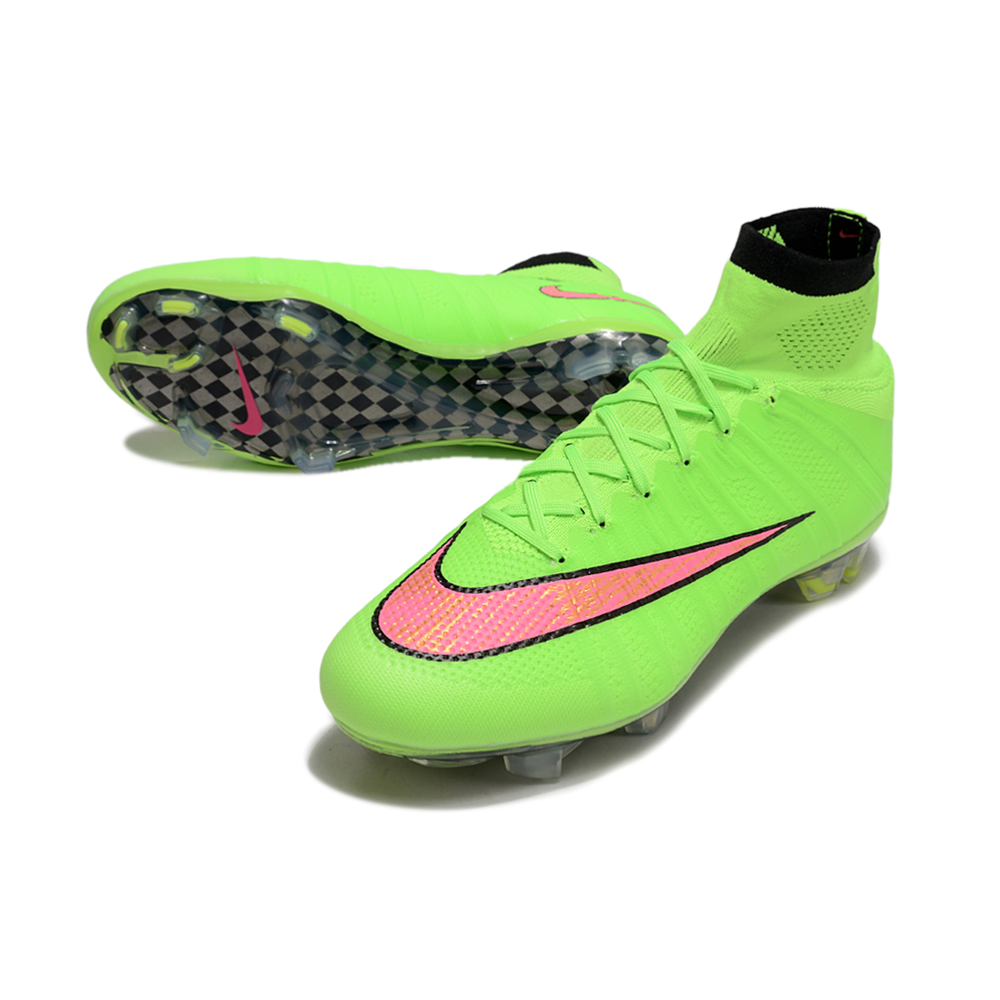 Chuteira Campo Nike Retrô Mercurial Superfly 4 FG Verde