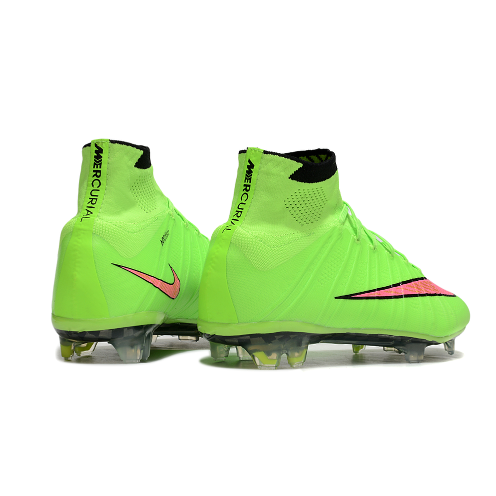 Chuteira Campo Nike Retrô Mercurial Superfly 4 FG Verde