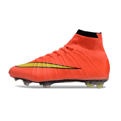 Chuteira Campo Nike Retrô Mercurial Superfly 4 FG Vermelho e Amarelo