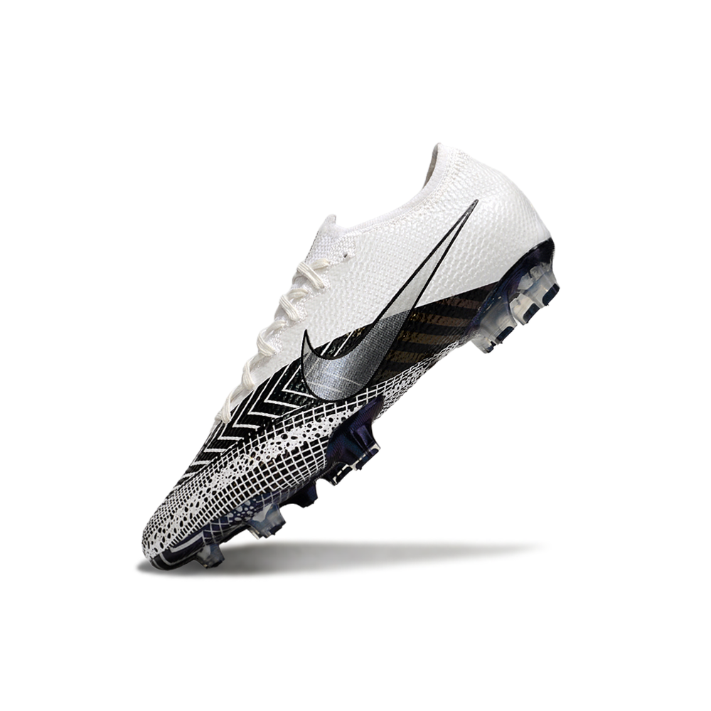 Chuteira Nike Mercurial Vapor 13 Elite FG Branco e Prata