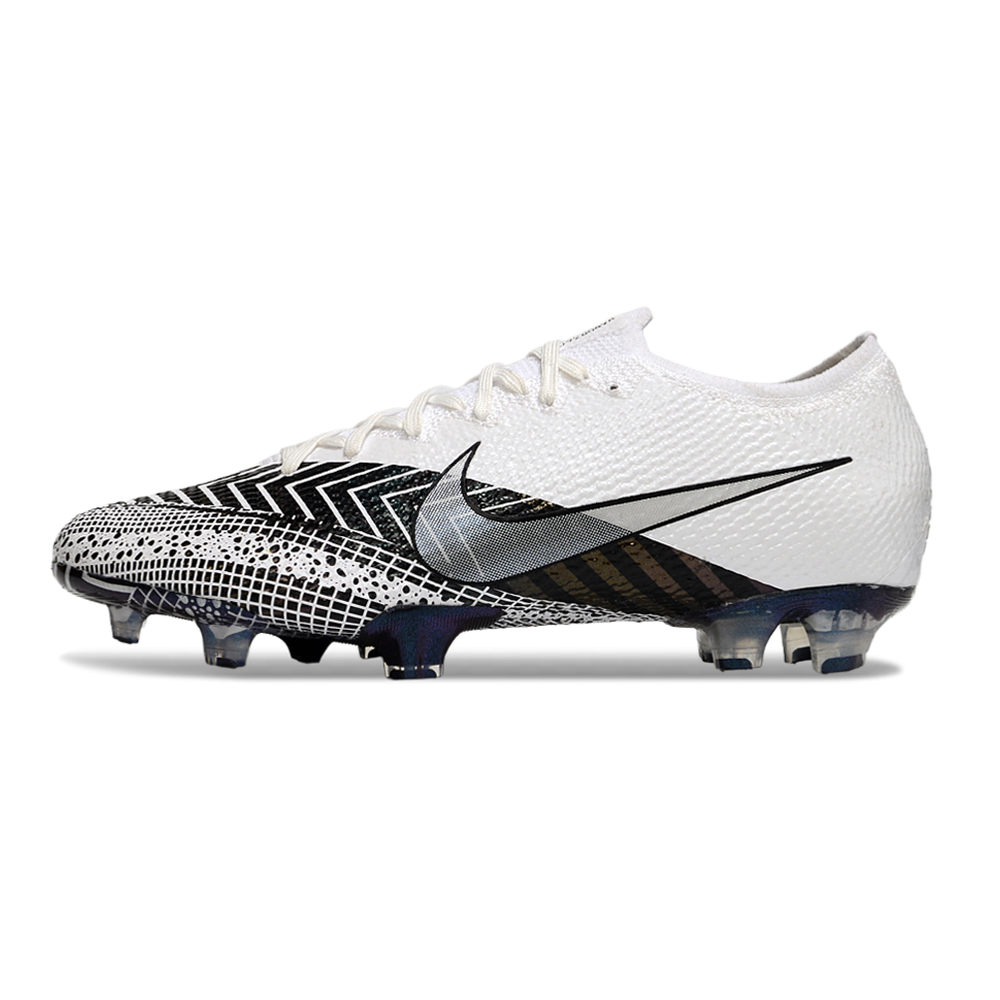 Chuteira Nike Mercurial Vapor 13 Elite FG Branco e Prata