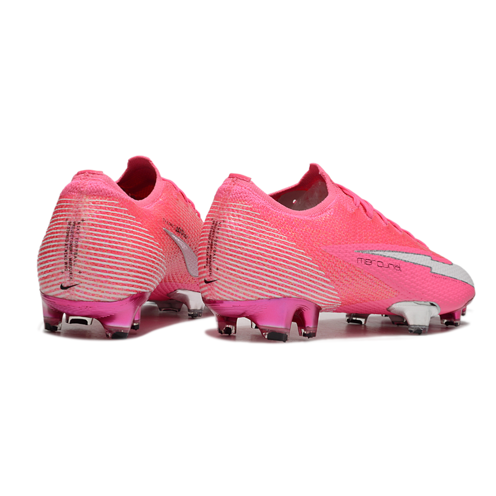 Chuteira Nike Mercurial Vapor 13 Elite FG Rosa e Prata