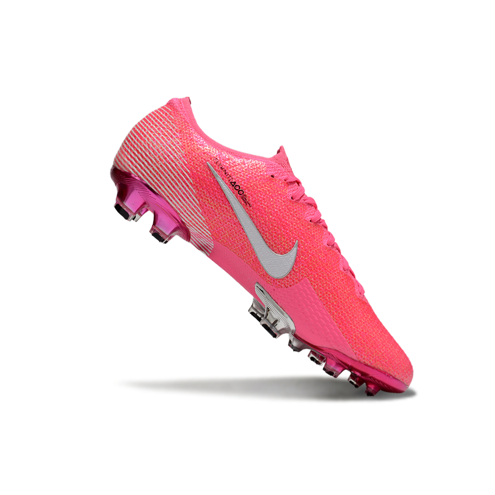 Chuteira Nike Mercurial Vapor 13 Elite FG Rosa e Prata