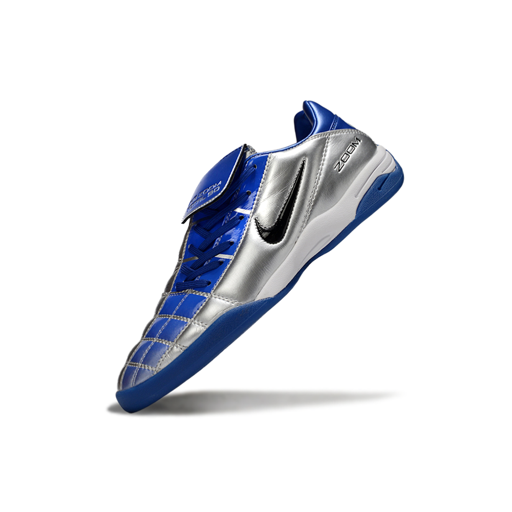 Chuteira Futsal Nike Total 90 IC Azul e Prata