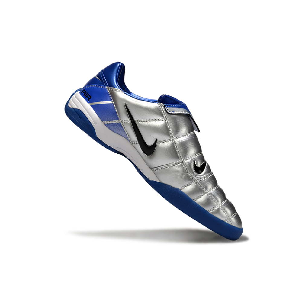 Chuteira Futsal Nike Total 90 IC Azul e Prata
