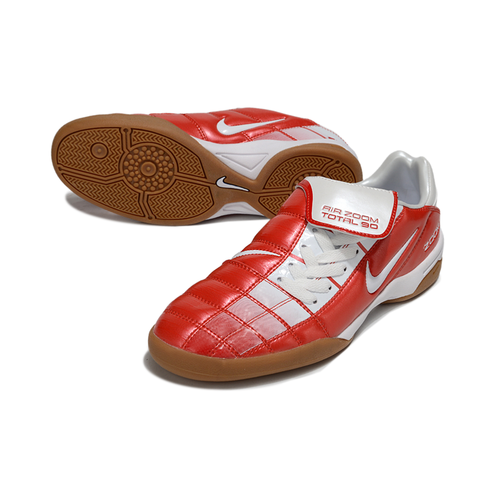 Chuteira Futsal Nike Total 90 IC Vermelho e Branco