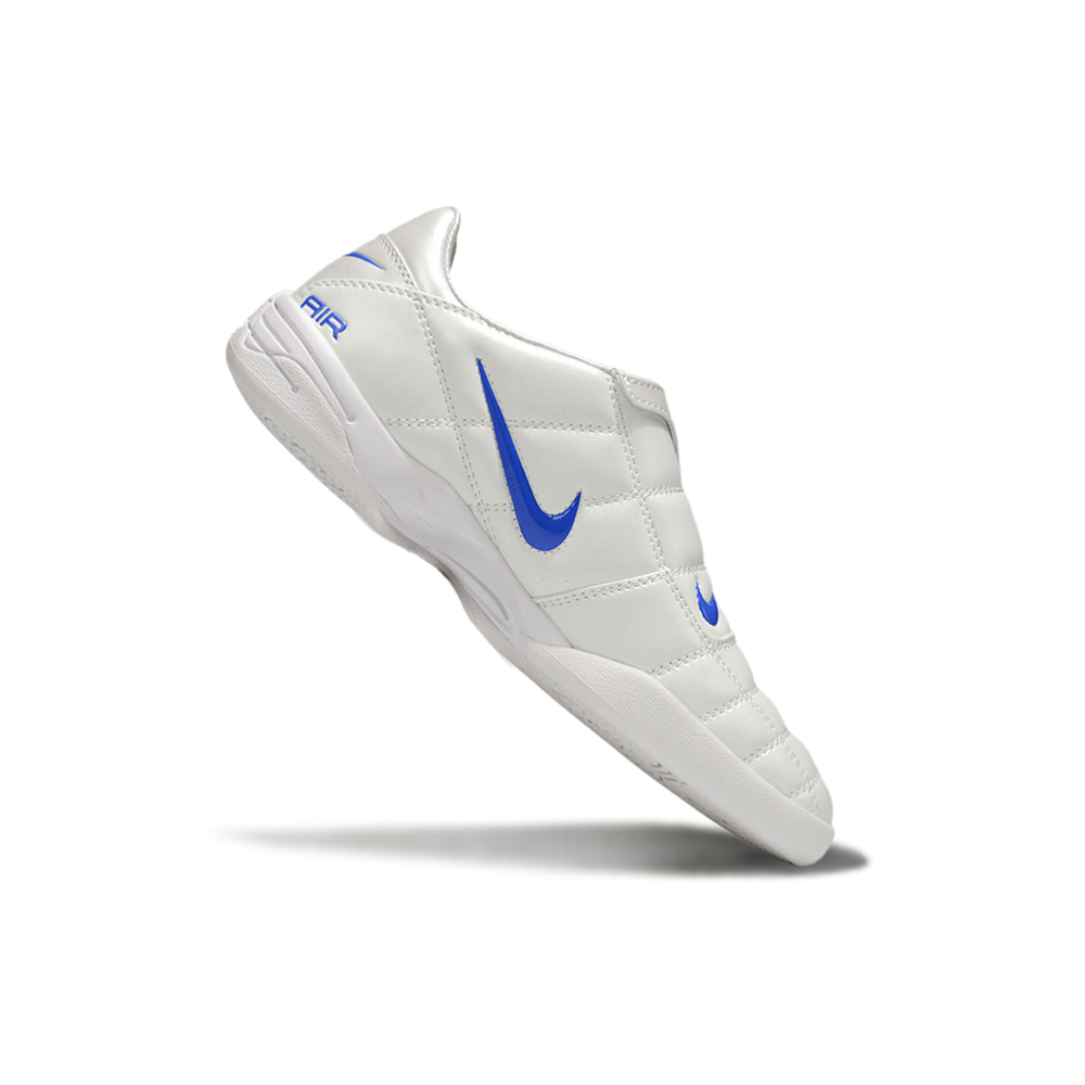 Chuteira Futsal Nike Total 90 IC Branco e Azul