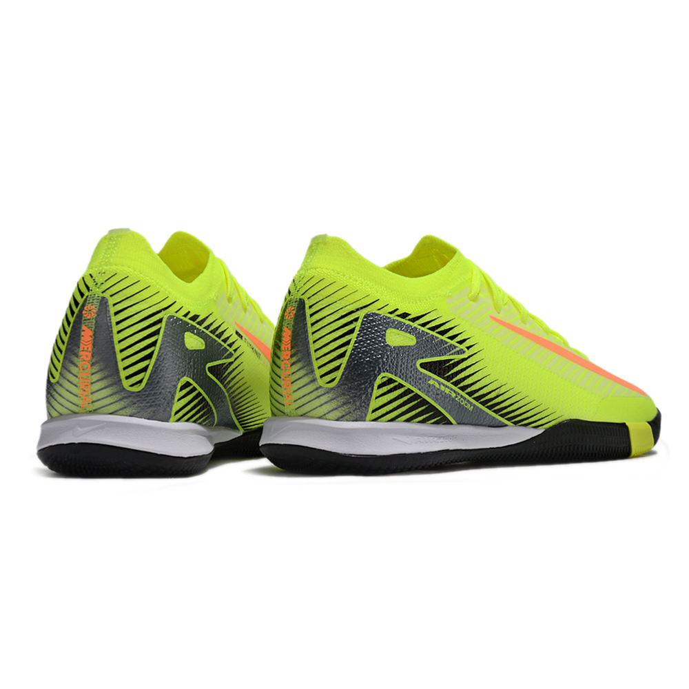 Chuteira Futsal Nike Air Zoom Mercurial Vapor 16 Elite IC Amarelo, Laranja e Preto