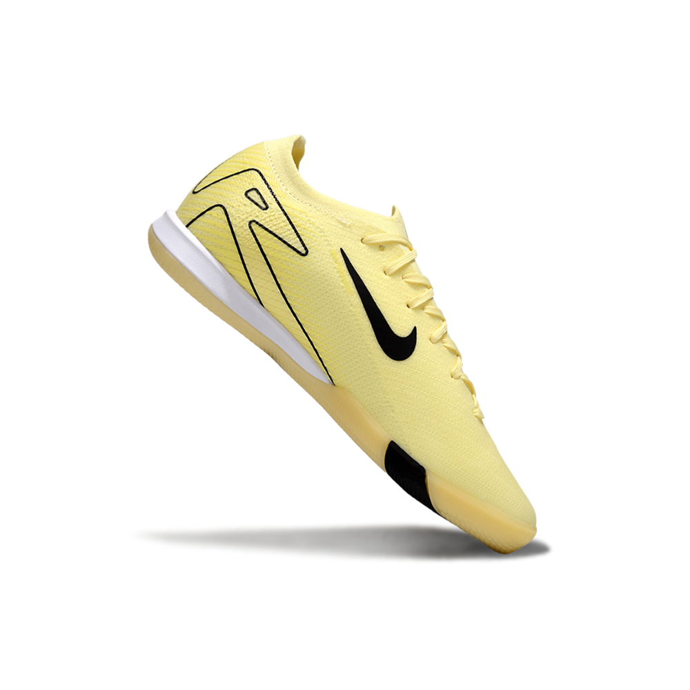 Chuteira Futsal Nike Air Zoom Mercurial Vapor 16 Elite IC Amarelo, Branco e Preto