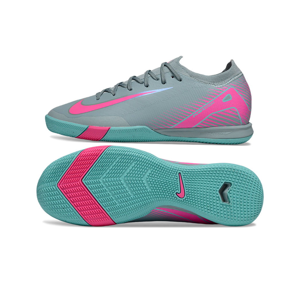 Chuteira Futsal Nike Air Zoom Mercurial Vapor 16 Elite IC Azul e Rosa