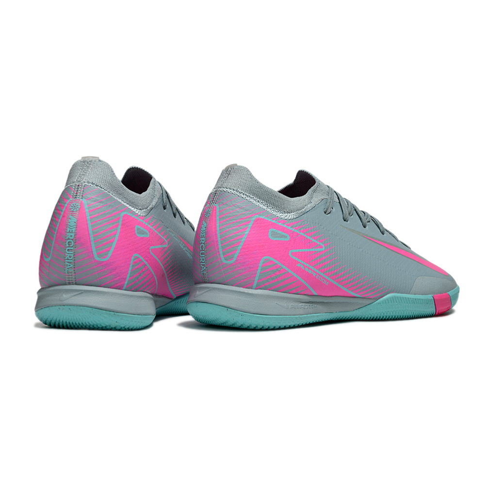 Chuteira Futsal Nike Air Zoom Mercurial Vapor 16 Elite IC Azul e Rosa