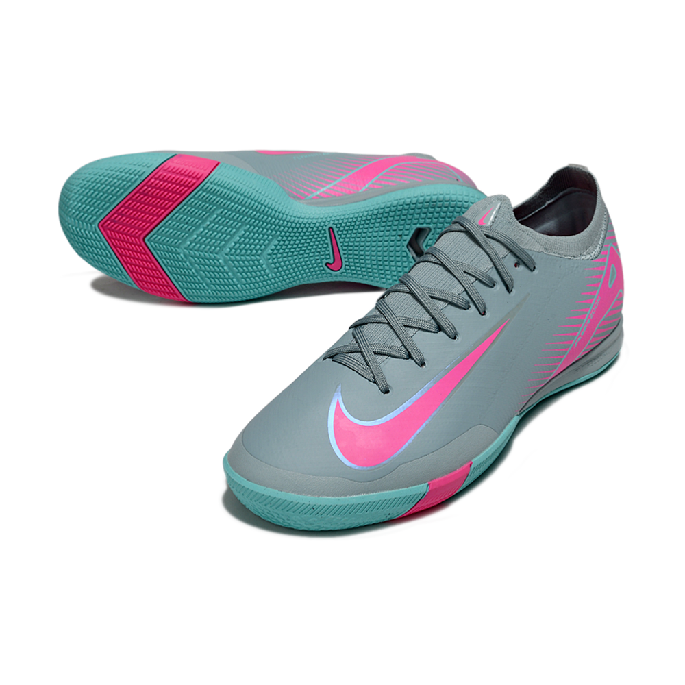 Chuteira Futsal Nike Air Zoom Mercurial Vapor 16 Elite IC Azul e Rosa