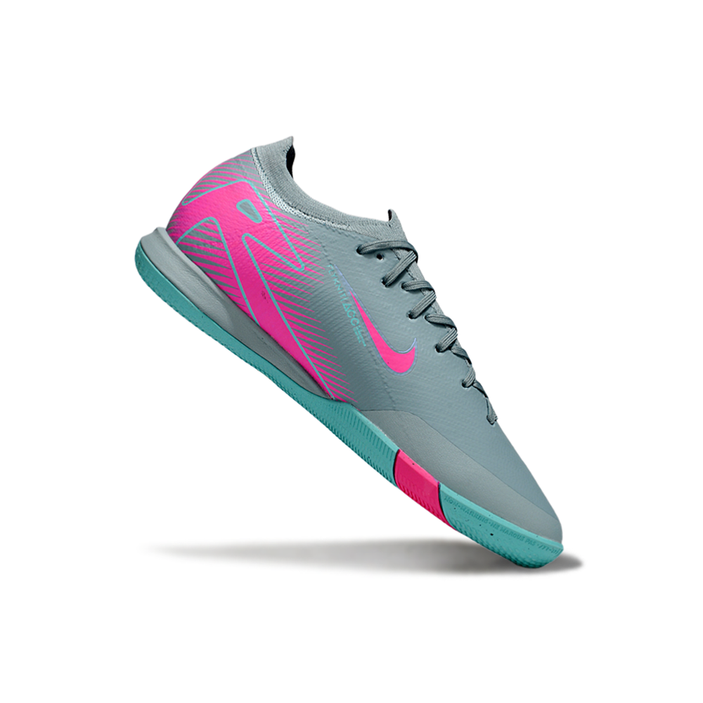 Chuteira Futsal Nike Air Zoom Mercurial Vapor 16 Elite IC Azul e Rosa