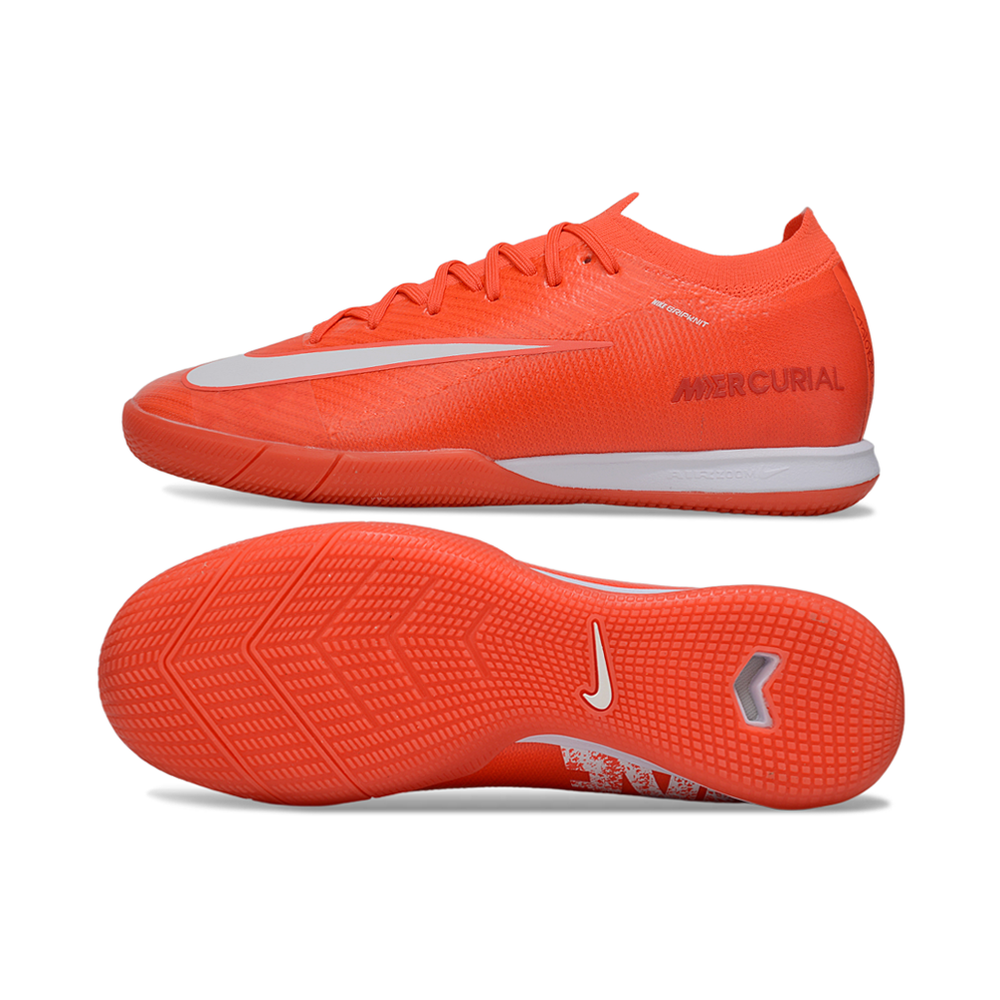 Chuteira Futsal Nike Air Zoom Mercurial Vapor 16 Elite IC Vermelho e Branco