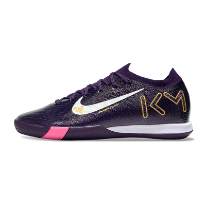 Chuteira Futsal Nike Air Zoom Mercurial Vapor 16 Elite IC Roxo, Dourado, Branco e Rosa