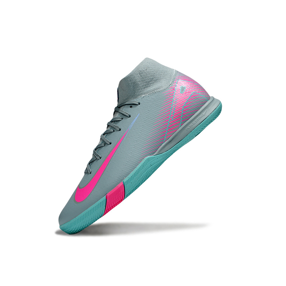 Chuteira Futsal Nike Air Zoom Mercurial Superfly 10 Elite IC ''Prism''  Azul e Rosa