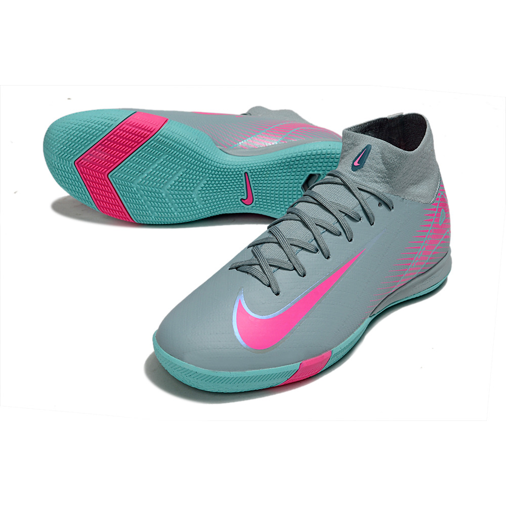 Chuteira Futsal Nike Air Zoom Mercurial Superfly 10 Elite IC ''Prism''  Azul e Rosa