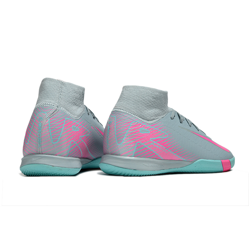 Chuteira Futsal Nike Air Zoom Mercurial Superfly 10 Elite IC ''Prism''  Azul e Rosa