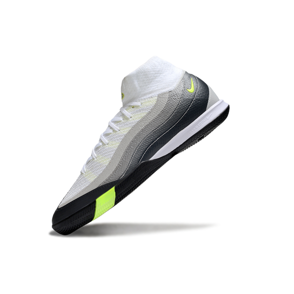 Chuteira Futsal Nike Air Zoom Mercurial Superfly 10 Elite IC Branco, Preto e Verde
