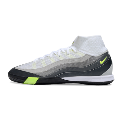 Chuteira Futsal Nike Air Zoom Mercurial Superfly 10 Elite IC Branco, Preto e Verde