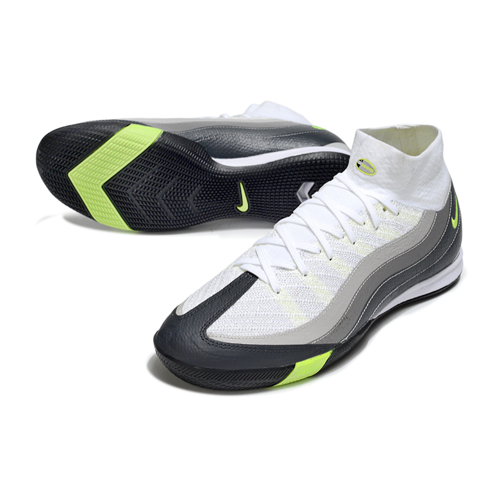 Chuteira Futsal Nike Air Zoom Mercurial Superfly 10 Elite IC Branco, Preto e Verde