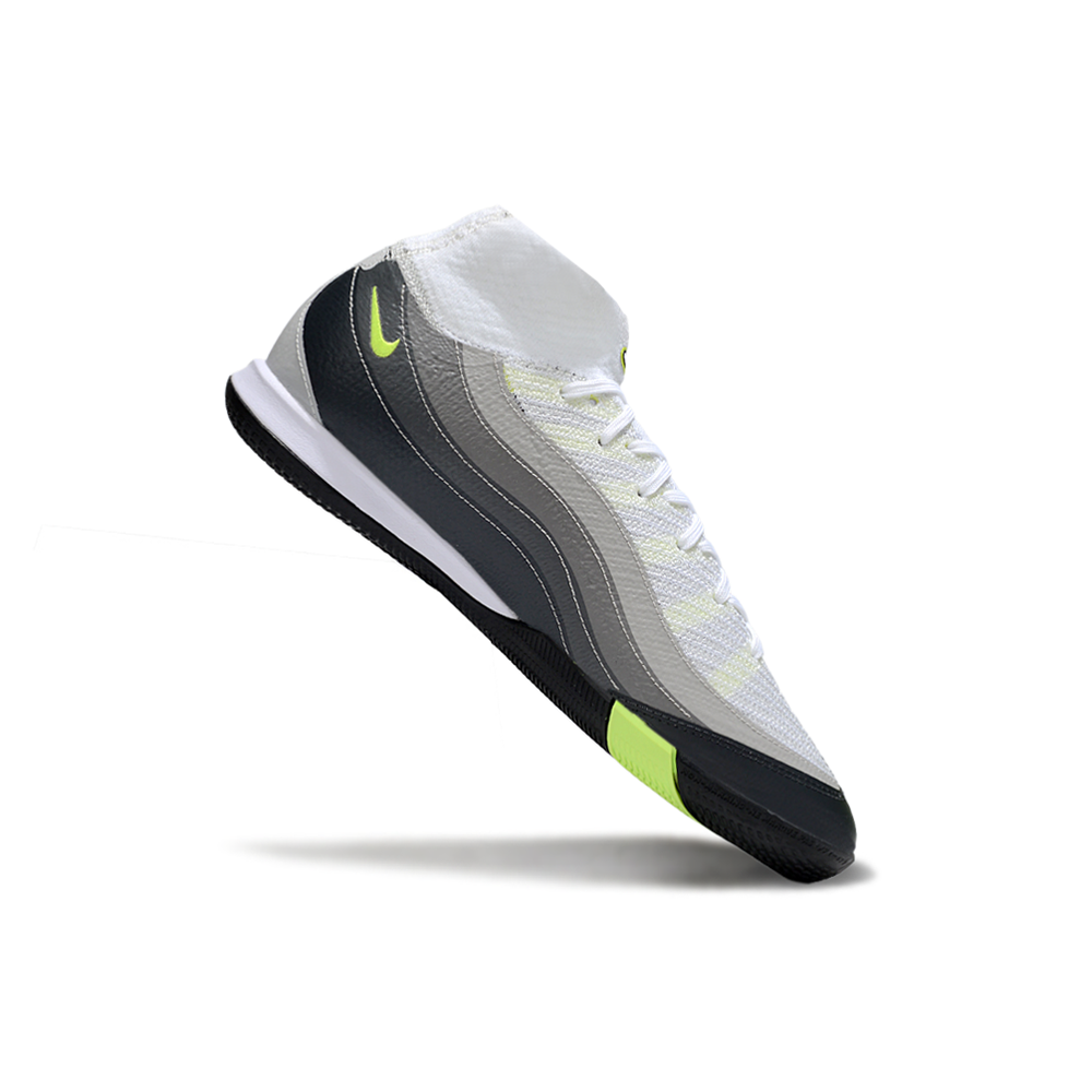 Chuteira Futsal Nike Air Zoom Mercurial Superfly 10 Elite IC Branco, Preto e Verde