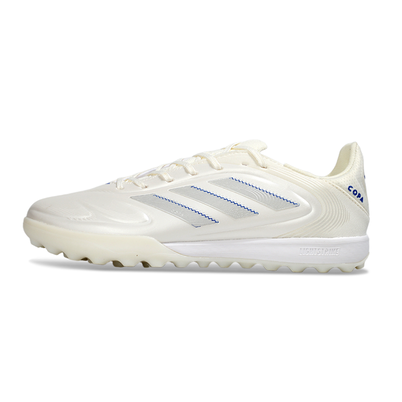 Chuteira Society Adidas Copa Pure.2 TF Branco e Azul