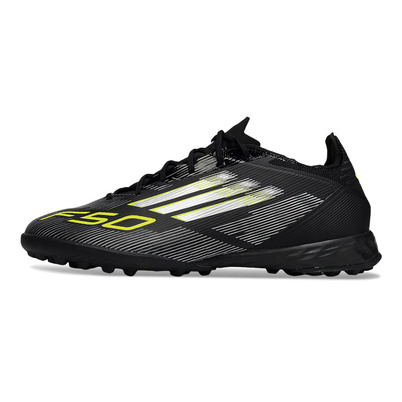 Chuteira Society Adidas F50 TF ''Electric Stealth'' Preto e Verde