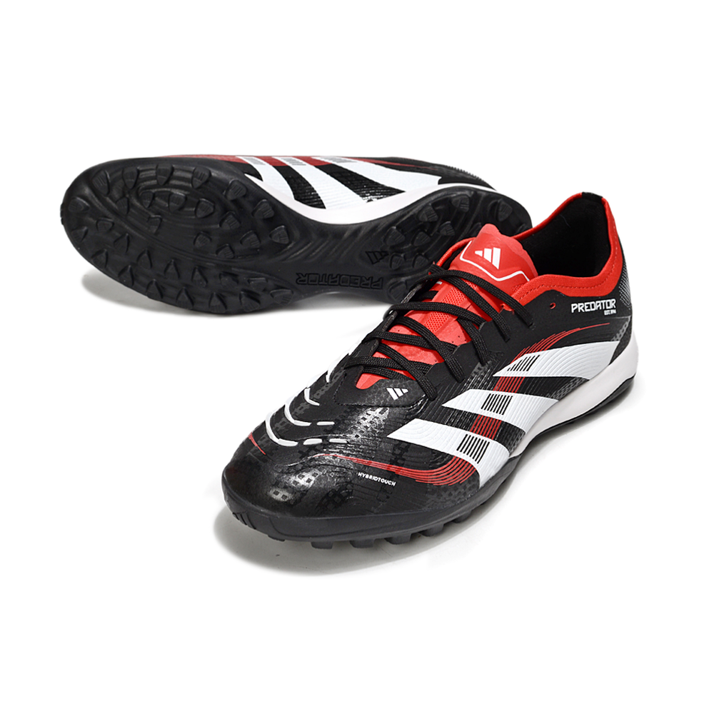 Chuteira Society Adidas Predator Elite TF Preto e Vermelho