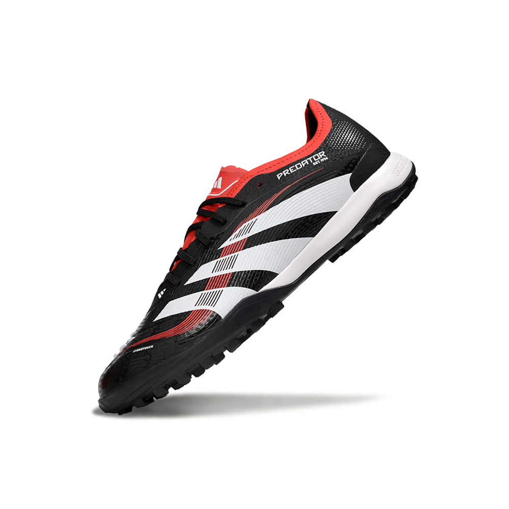 Chuteira Society Adidas Predator Elite TF Preto e Vermelho