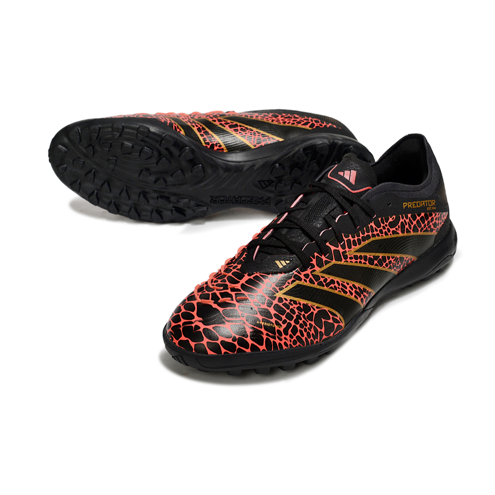 Chuteira Society Adidas Predator Elite TF Preto e Vermelho