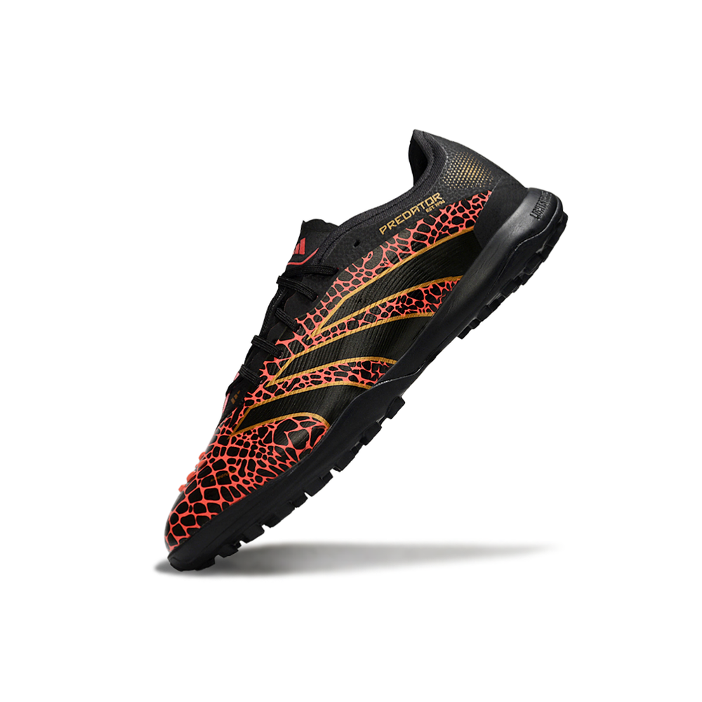 Chuteira Society Adidas Predator Elite TF Preto e Vermelho