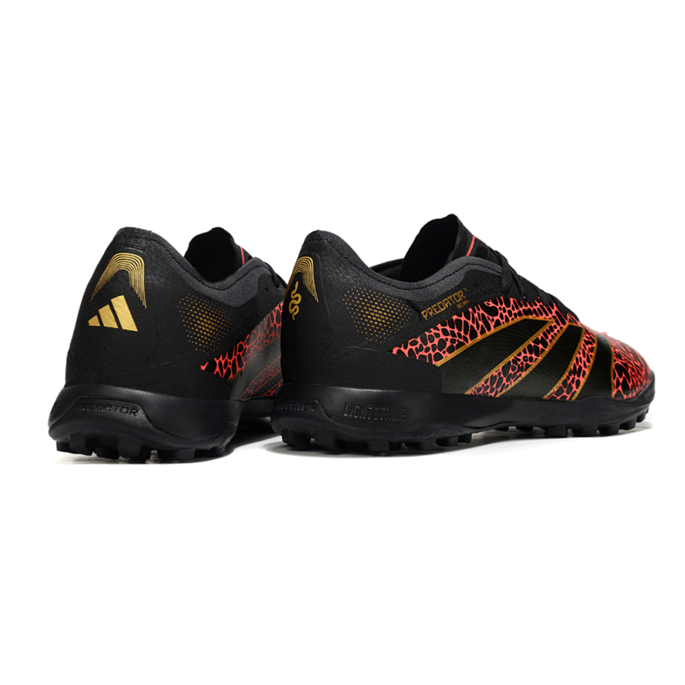 Chuteira Society Adidas Predator Elite TF Preto e Vermelho