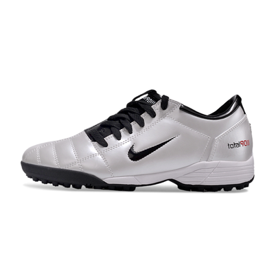 Chuteira Society Nike Total 90 TF Branco e Preto