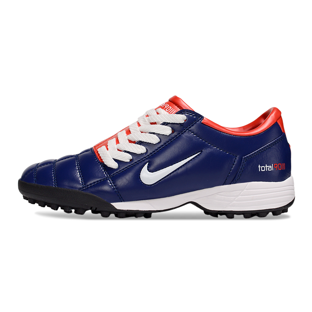 Chuteira Society Nike Total 90 TF Azul e Vermelho