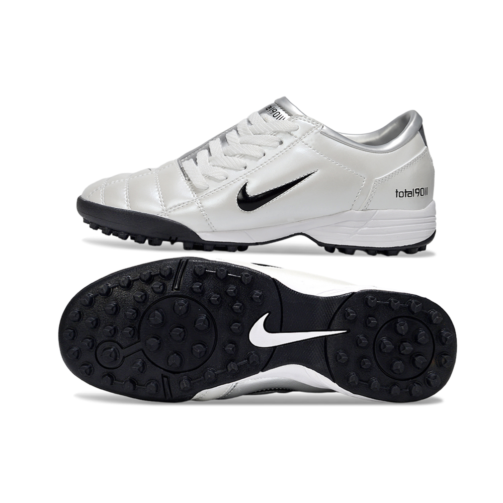 Chuteira Society Nike Total 90 TF Prata