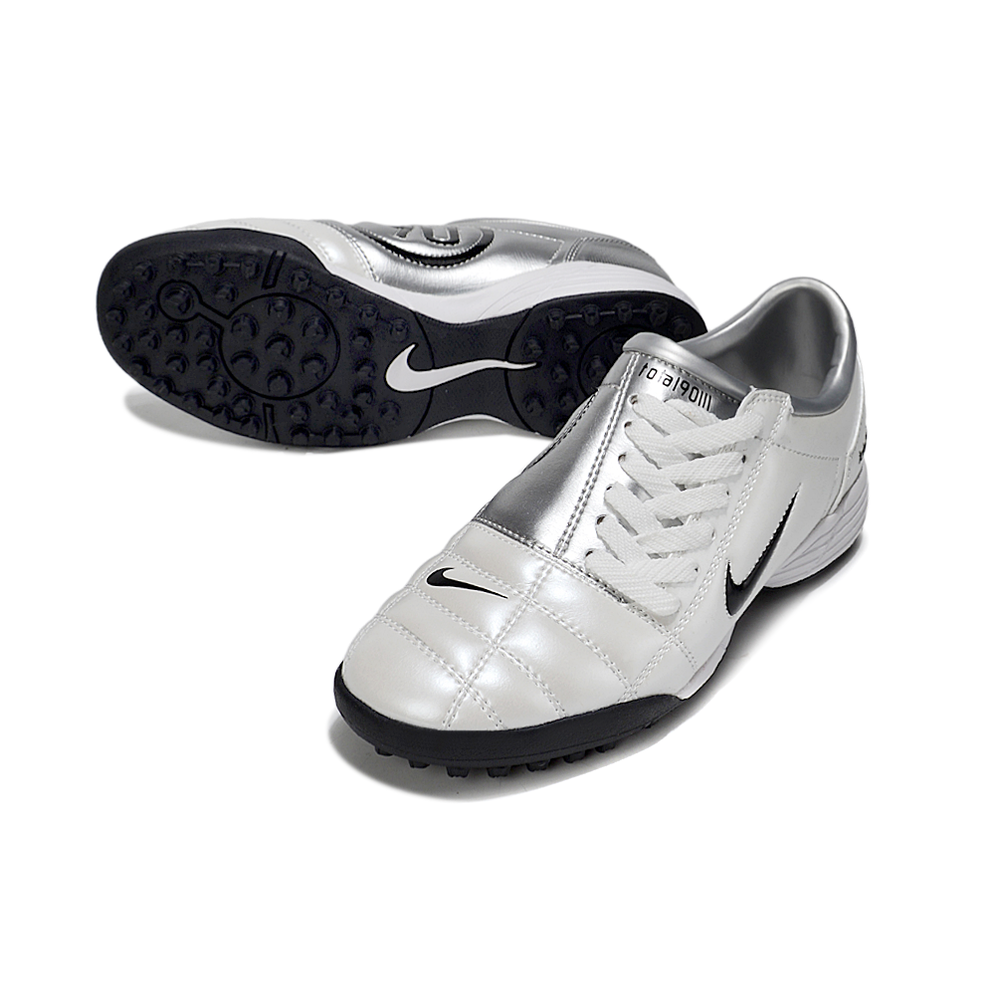 Chuteira Society Nike Total 90 TF Prata