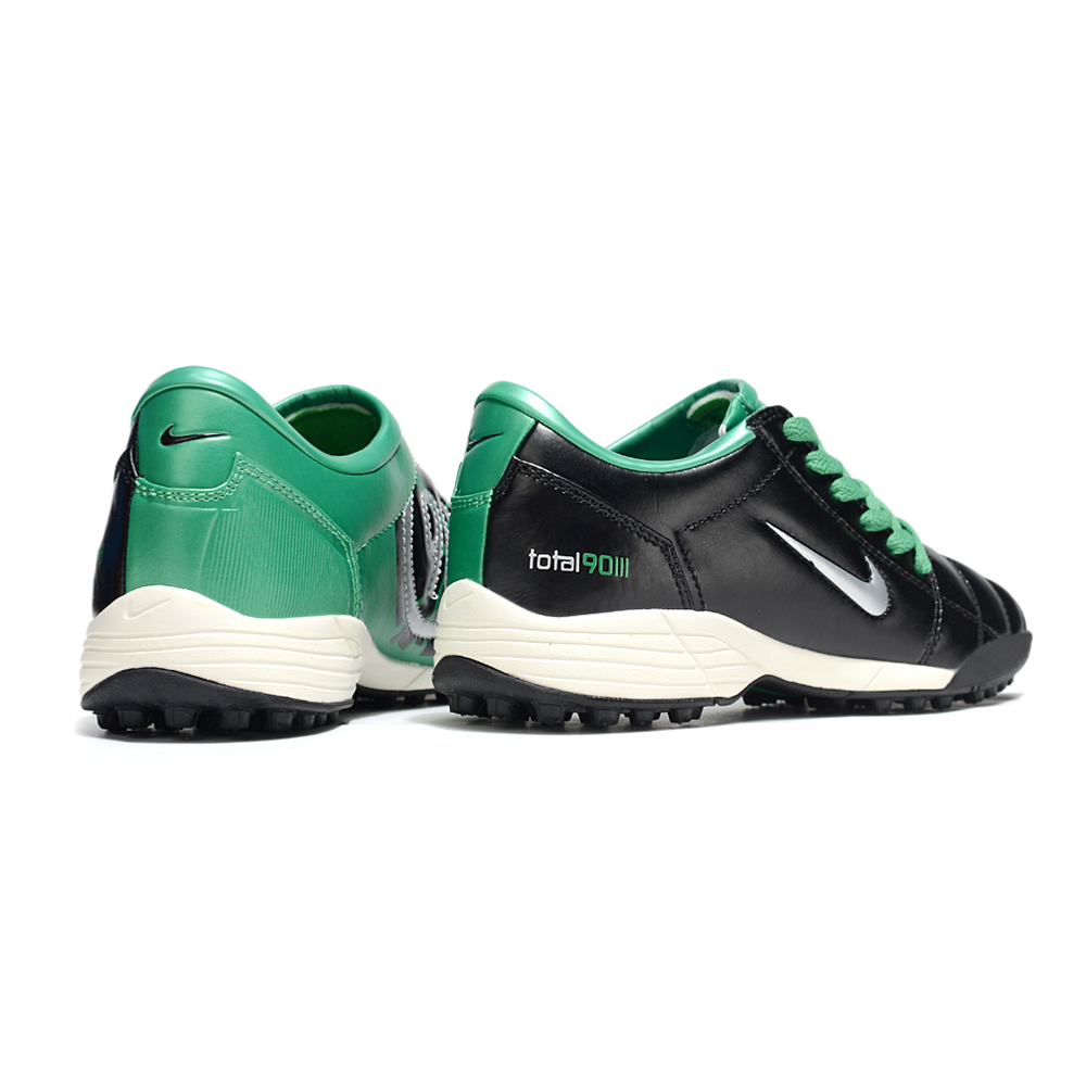 Chuteira Society Nike Total 90 TF Preto e Verde