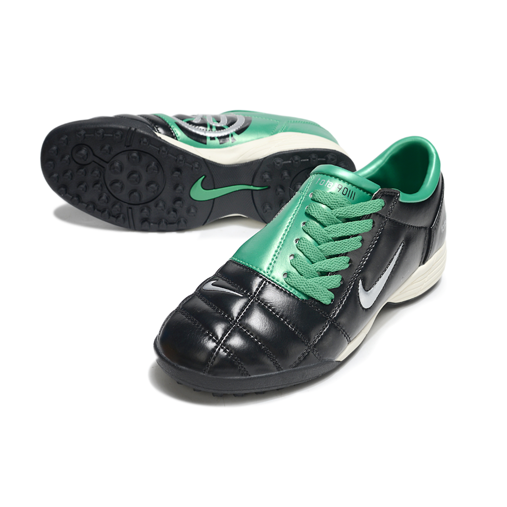 Chuteira Society Nike Total 90 TF Preto e Verde