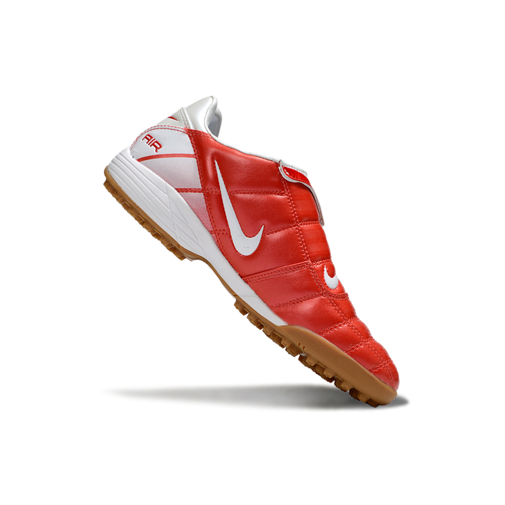 Chuteira Society Nike Total 90 TF Vermelho e Branco
