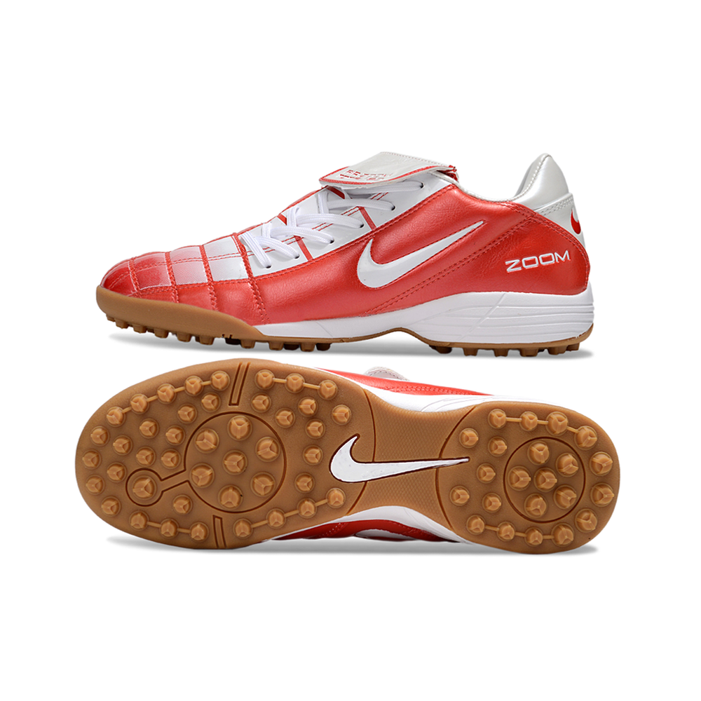 Chuteira Society Nike Total 90 TF Vermelho e Branco