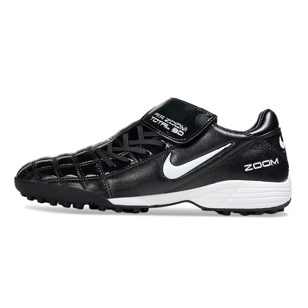 Chuteira Society Nike Total 90 TF Preto e Branco