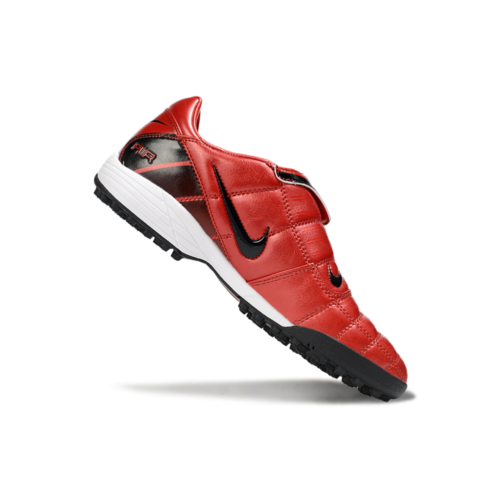 Chuteira Society Nike Total 90 TF Preto e Vermelho